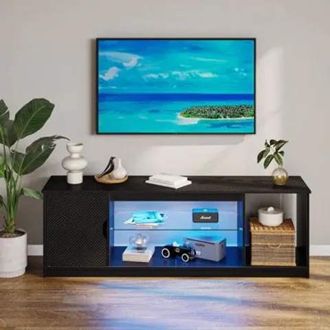 BOXED LED TV STAND FOR 55/60/65 INCH TVS GAMING ENTERTAINMENT CENTER