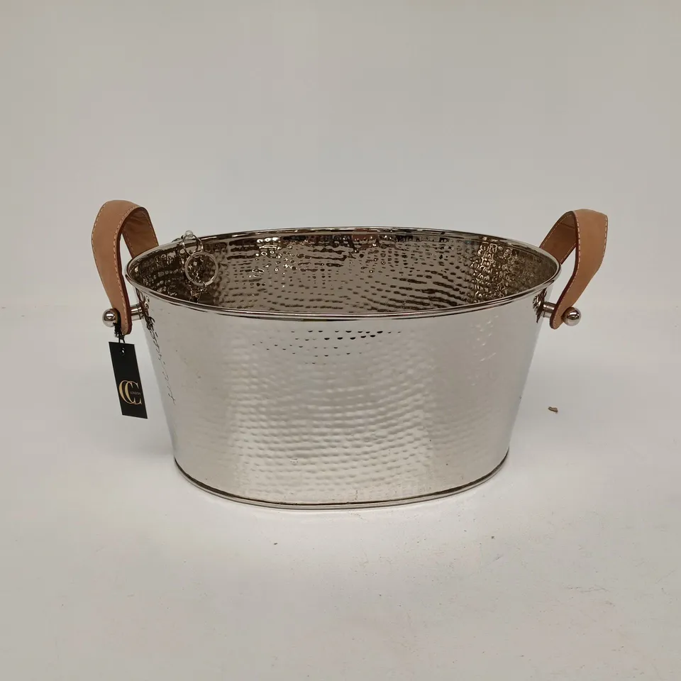 CULINARY CONCEPTS HAMMERED CHAMPAGNE BATH BOXED