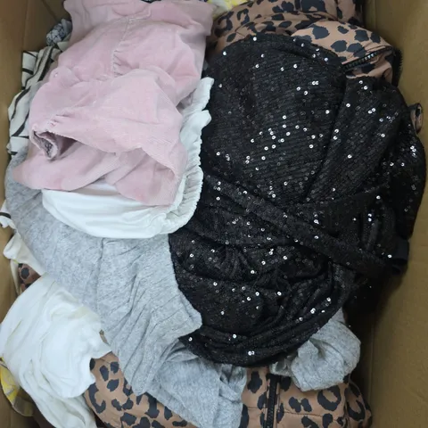 APPROXIMATELY 20 ASSORTED CLOTHING PRODUCTS IN VARIOUS STYLES & SIZES