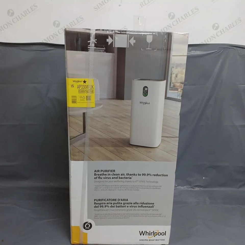 BOXED WHIRLPOOL AIR PURIFIER  