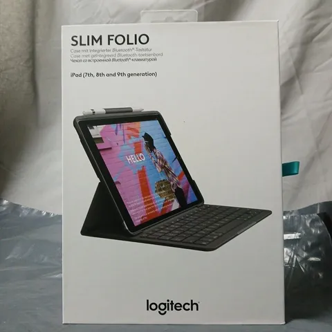 LOGITECH SLIM FOLIO KEYBOARD CASE FOR IPAD (7TH–9TH GEN)