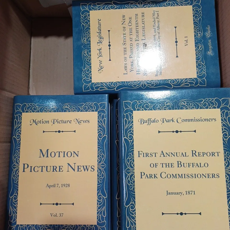 12 ASSORTED FORGOTTEN BOOKS COLLECTION HARD BACK BOOKS TO INCLUDE CHAMBER'S EDINBURGH JOURNAL, STAR ROSES, MOTION PICTURE NEWS ETC 