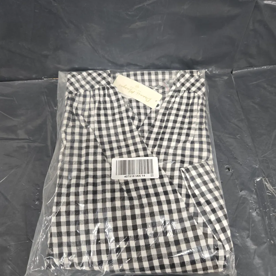BOX OF APPROXIMATELY 15 DANNII MINOGUE CHECK WRAPPED DRESS - VARIOUS SIZES 