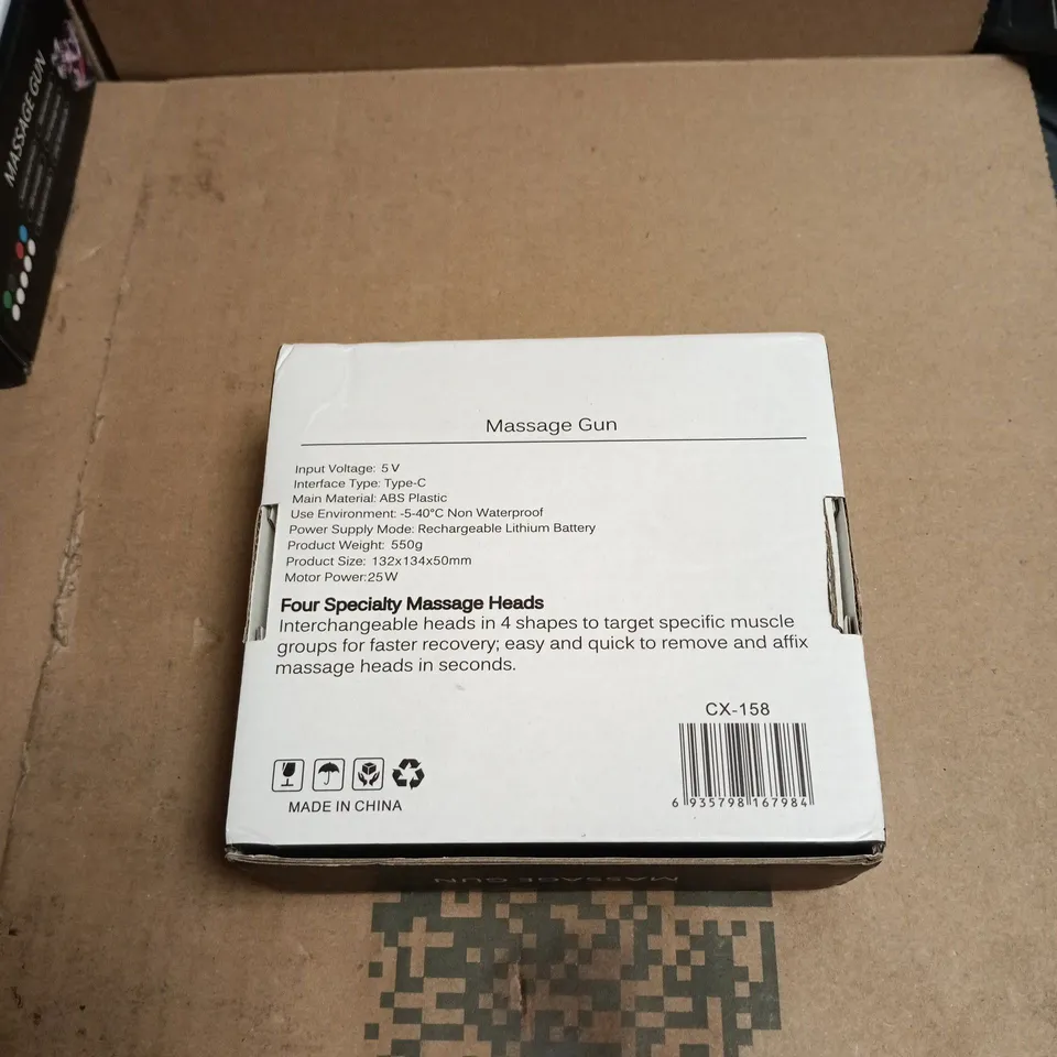 2 X MASSAGE GUN BOXED
