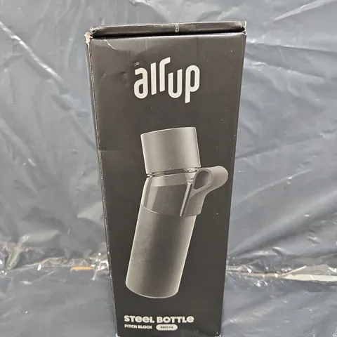 SEALED AIR UP STEEL PITCH STAINLESS STEEL WATER BOTTLE BLACK (480 ML)