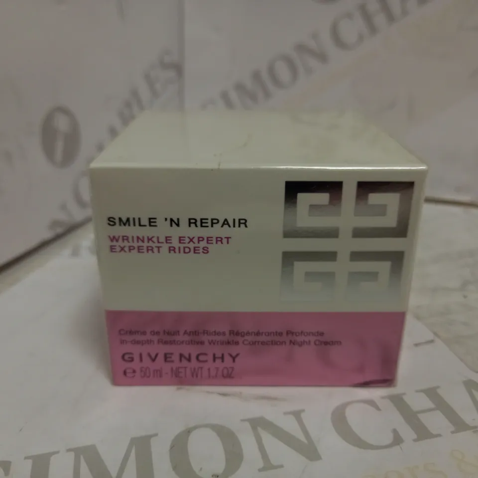 SEALED GIVENCHY SMILE 'N' REPAIR WRINKLE EXPERT RESTORATIVE NIGHT CREAM 50ML