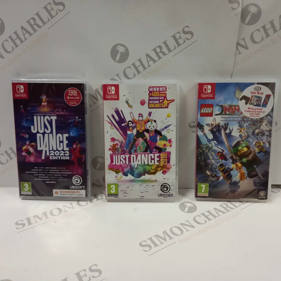 3 X ASSORTED VIDEO GAMES FOR THE NINTENDO SWITCH