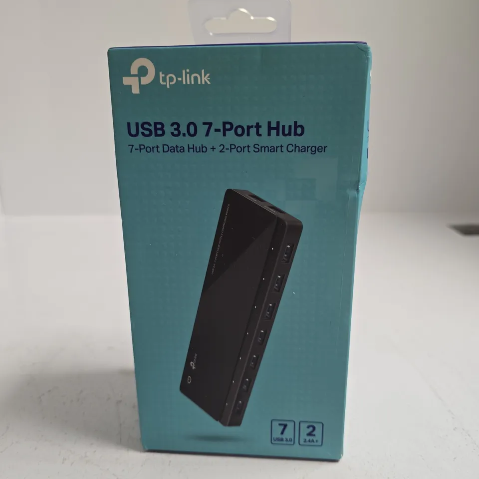 TP-LINK USB 3.0 7-PORT HUB + 2-PORT CHARGER – BOXED 