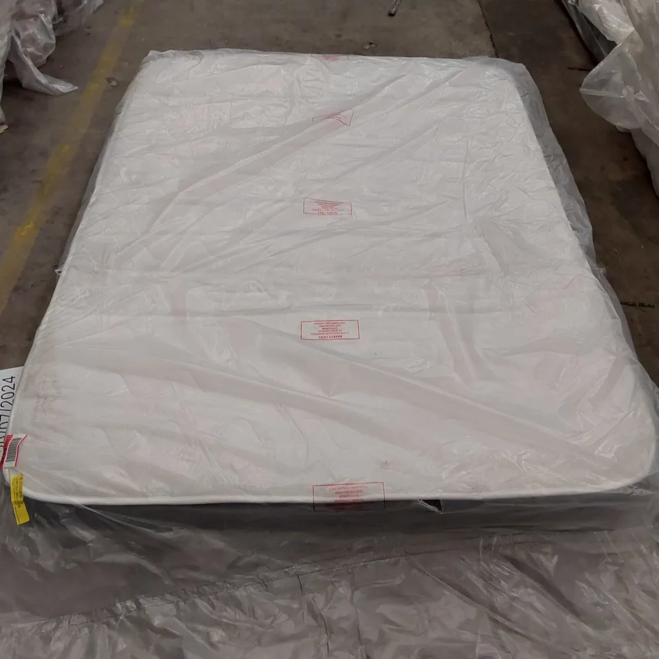QUALITY BAGGED 4'6" DOUBLE MEMORY FOAM SPRUNG OPEN COIL MATTRESS