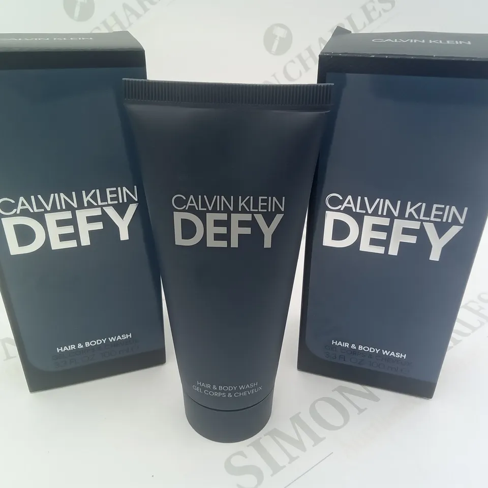 BOX OF APPROX 35 CALVIN KLEIN DEFY HAIR AND BODY WASH 100ML