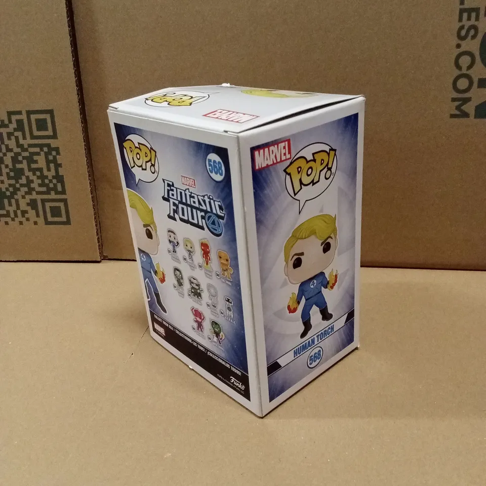 BOXED FUNKO POP FANTASTIC FOUR 568 HUMAN TORCH BOBBLE-HEAD