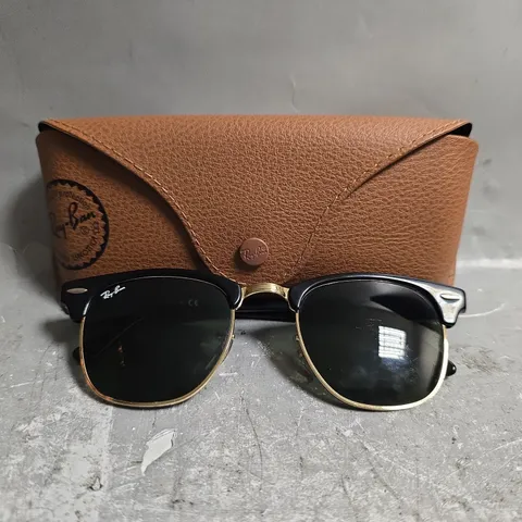 RAY-BAN CLUBMASTER SUNGLASSES - BLACK
