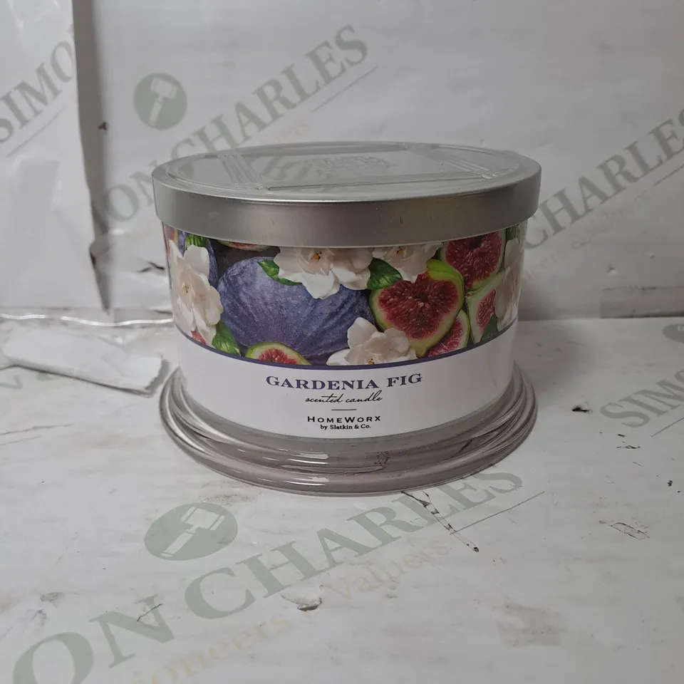 BOXED HOMEWORX GARDENIA FIG SCENTED CANDLE 