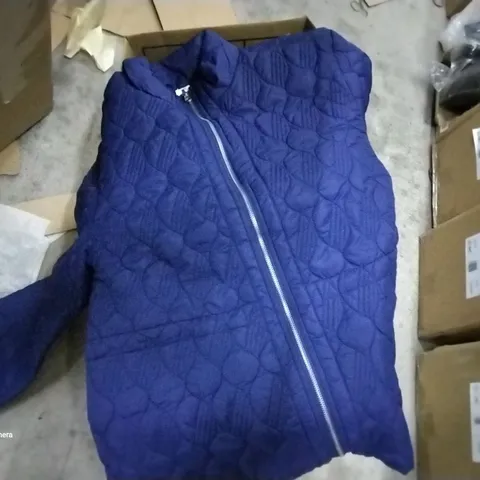 BOX OF APPROXIMATELY 7 ASSORTED BRAND NEW BLUE MARLA WYNNE QUILTED TOGGLE COATS
