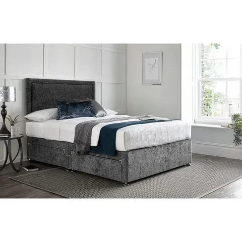 OKAWVILLE DIVAN BED WITH 24" HEADBOARD (3 PARTS)