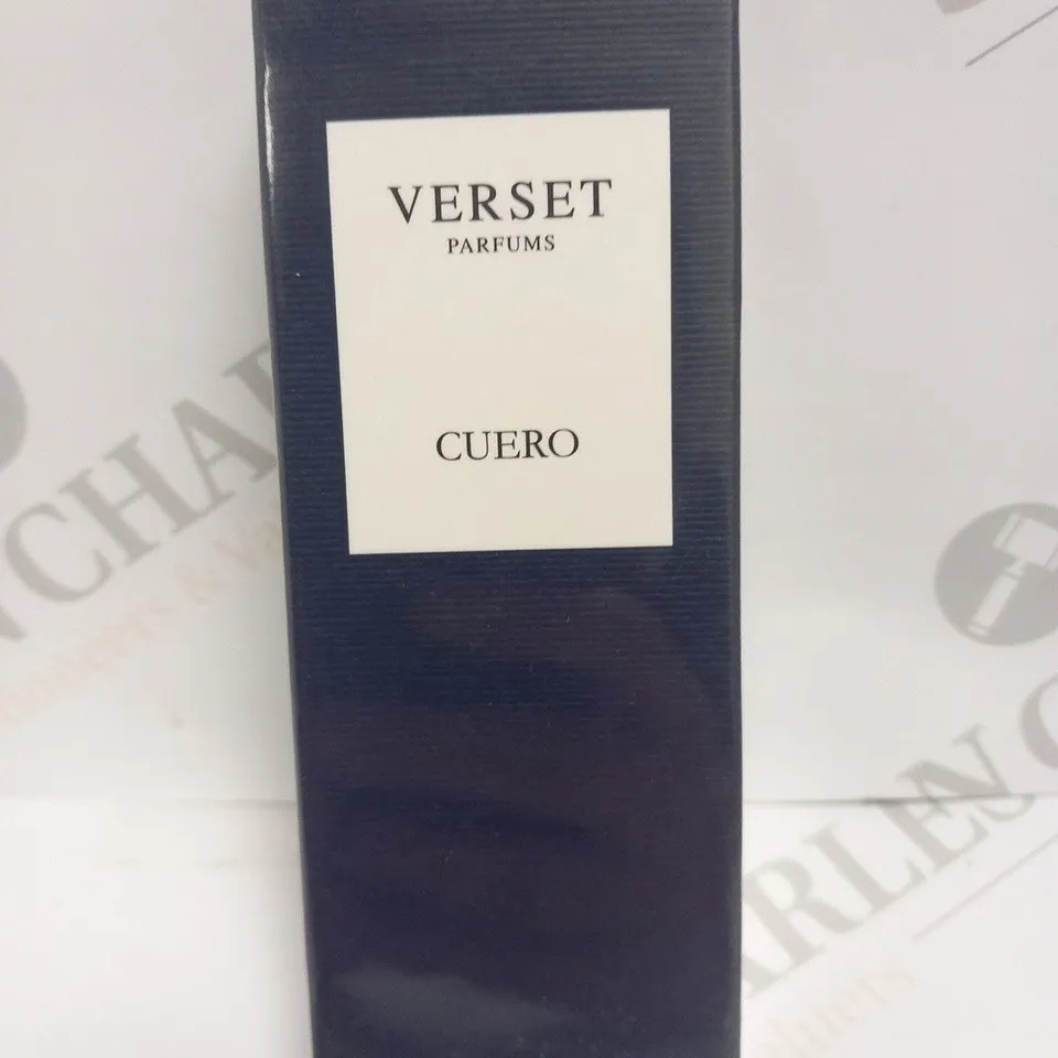 BOXED AND SEALED VERSET PARFUMS CUERO EAU DE PARFUM 50ML