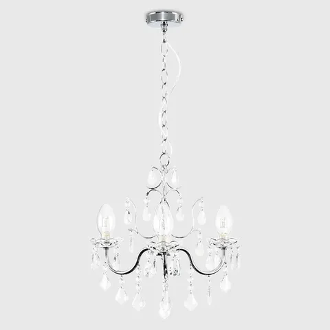 BOXED GOULD 3-LIGHT CANDLE STYLE CHANDELIER (1 BOX)