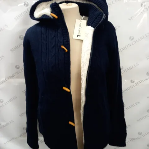 SOULCAL TOG KNIT ZIP THROUGH HOODIE IN NAVY - 14