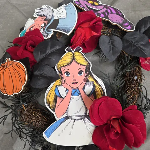 DISNEY ALICE IN WONDERLAND WREATH