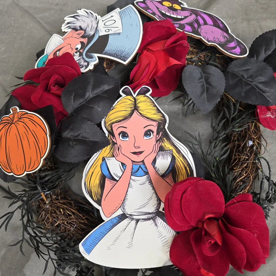 DISNEY ALICE IN WONDERLAND WREATH