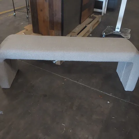 DESIGNER BOUCLE UPHOLSTERED BENCH