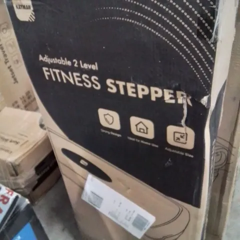 BOXED ADJUSTABLE 2 LEVEL FITNESS STEPPER.