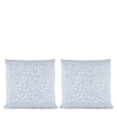 COZEE HOME SET OF 2 OVERSIZED FILLED CUSHIONS WITH CONTRAST BORDER