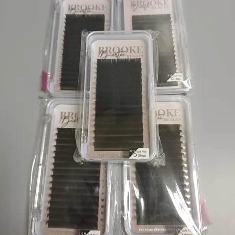 LOT OF 5 BROOKE BIERTON BEAUTY EYE LASH SETS