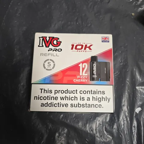 IVG PRO REFILL PACK – CHERRY FIZZY, 20 MG/ML NICOTINE, 5 X REFILL PACKS