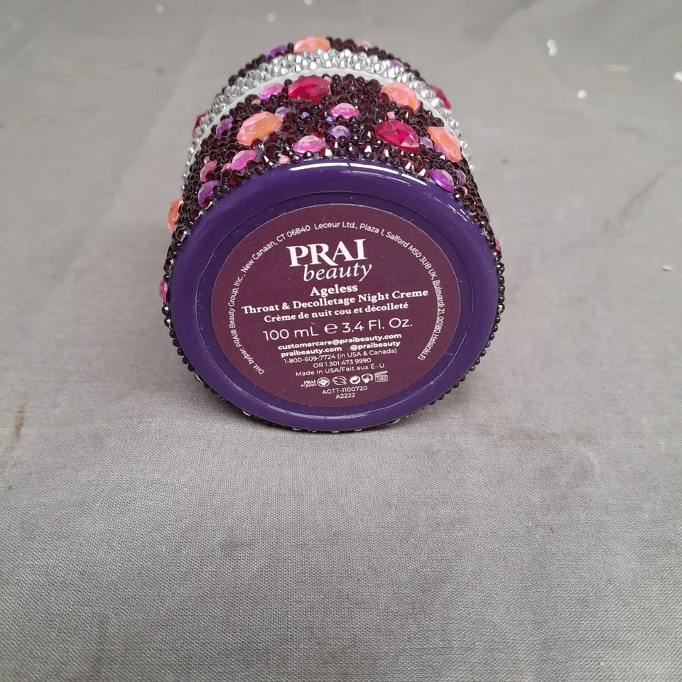 prai beauty ageless throat and decolletage night crème 100ml multi coloured