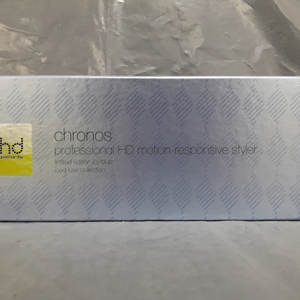 BOXED GHD CHRONOS PROFESSIONAL HD MOTION RESPONSIVE STYLER