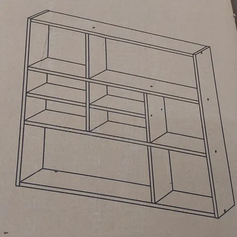 BOXED DESIGNER SHELVING UNIT - ARTISAN OAK (1 BOX)