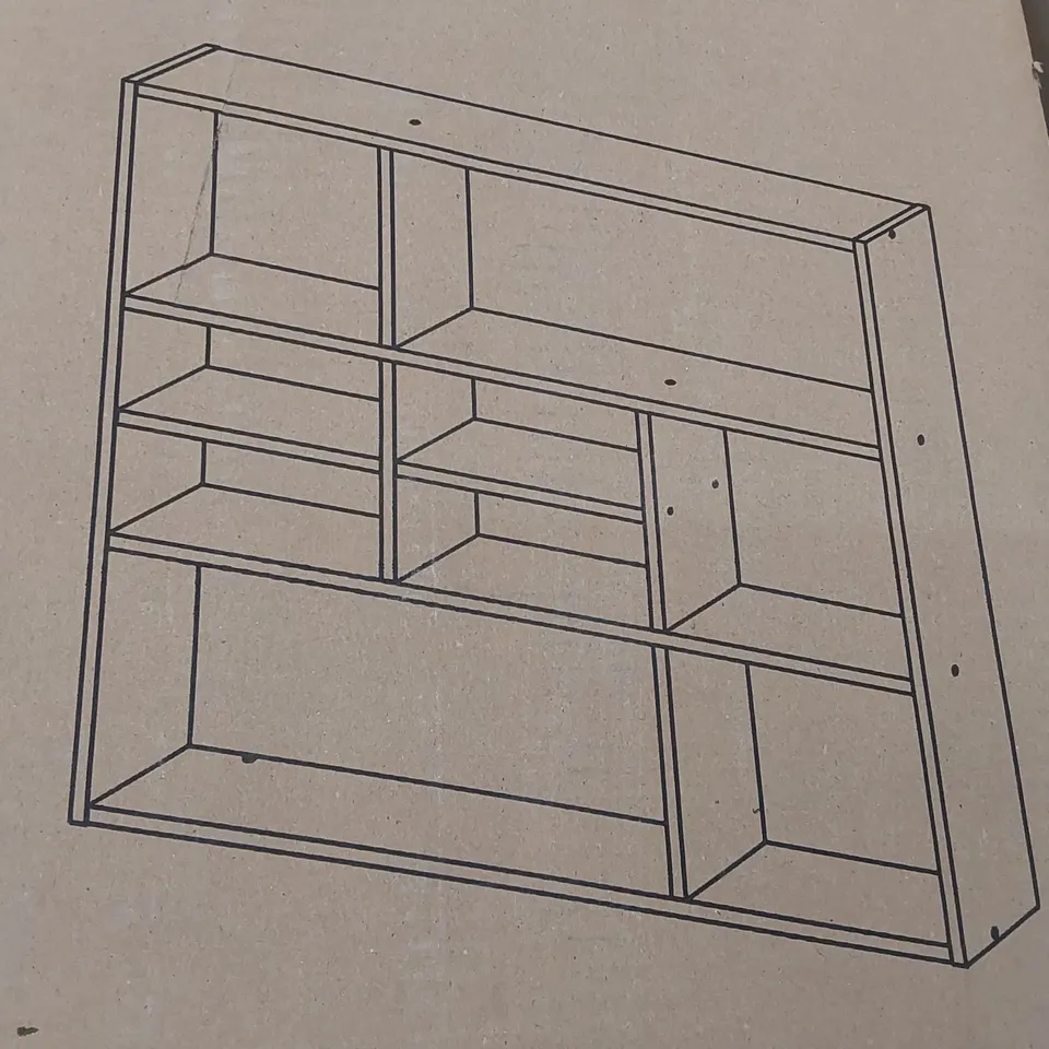 BOXED DESIGNER SHELVING UNIT - ARTISAN OAK (1 BOX)