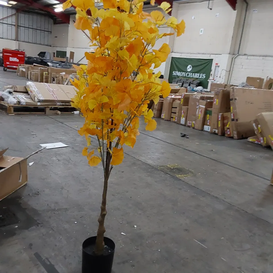 BOXED LARGE ARTIFICIAL GINKGO TREE 150CM