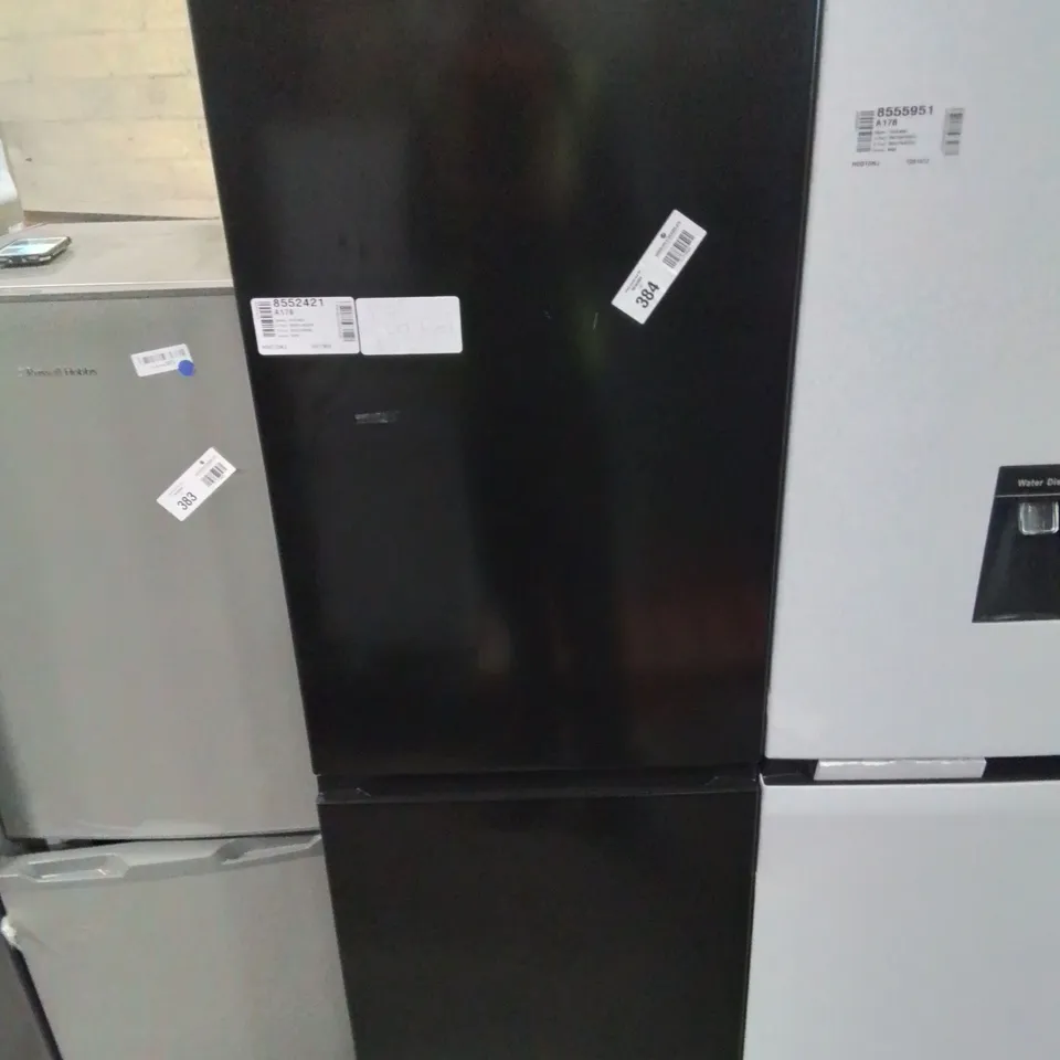 HISENSE RB327N4BBE 55CM FREESTANDING 50/50 FRIDGE FREEZER - 256 LITRE CAPACITY - TOTAL NO FROST -LED LIGHT - REVERSIBLE DOOR - SILVER - E RATED, H182.4 X W55 X D56.2 (CM) [ENERGY CLASS E]