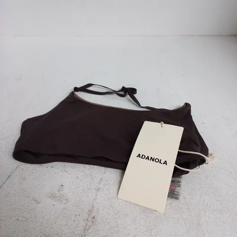 ADANOLA ULTIMATE HALTER DOUBLE LAYER BRA – COFFEE BEAN / DUSTY BROWN - M
