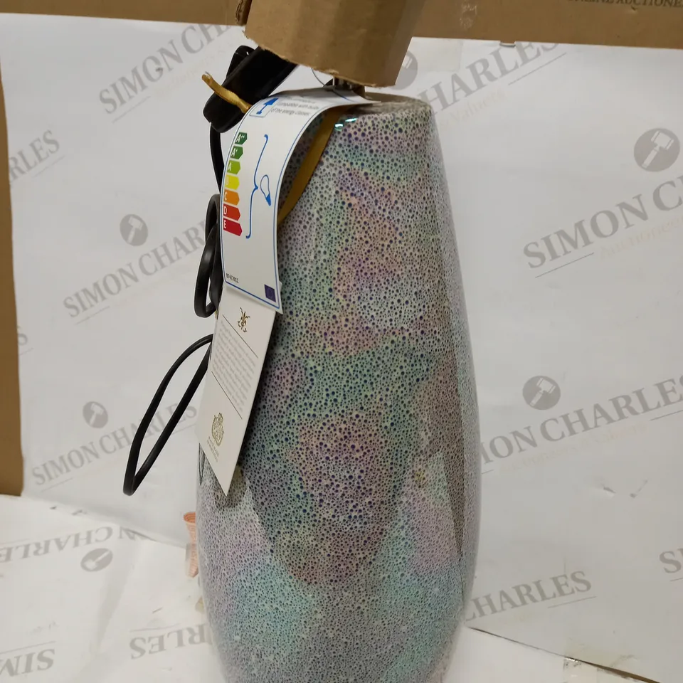 DAR LIGHTING TABLE LAMP - IRIDESCENT GLAZED