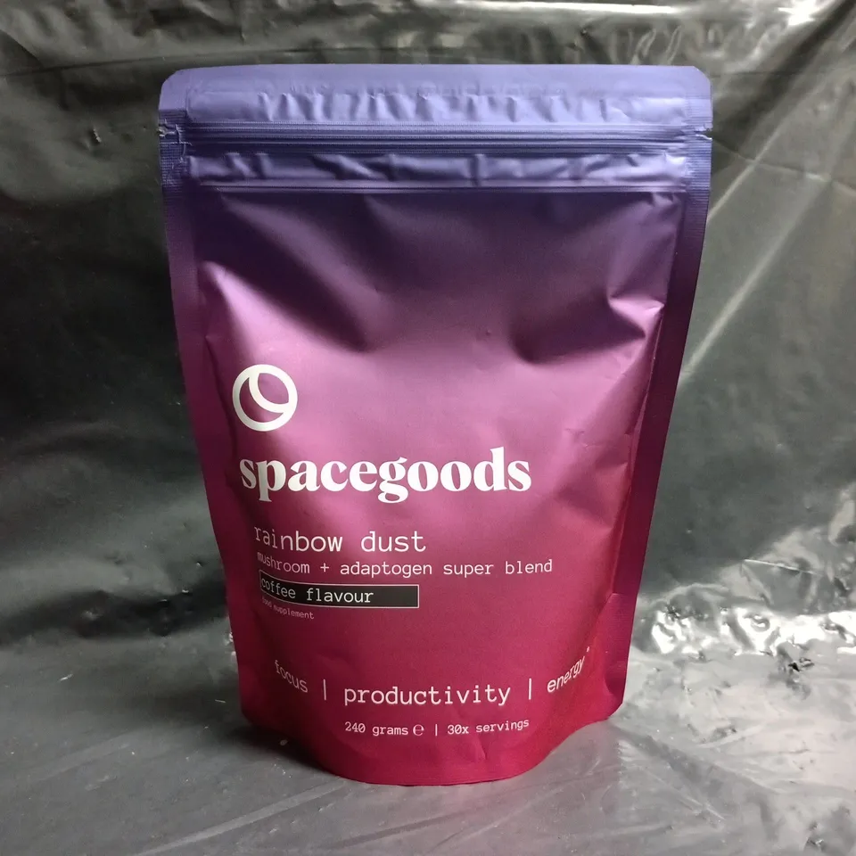 SPACEGOODS RAINBOW DUST MUSHROOM + ADAPTOGEN SUPER BLEND COFFEE FLAVOUR FOOD SUPPLEMENT