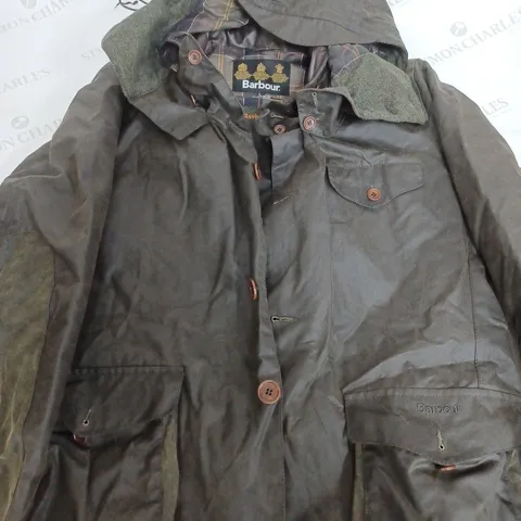BARBOUR SPORTS JACKET IN KHAKI - LARGE