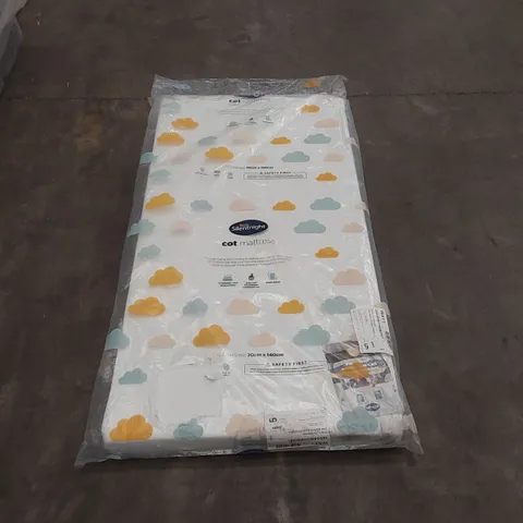 QUALITY BAGGED SILENTNIGHT COT MATTRESS - 70 x 140cm