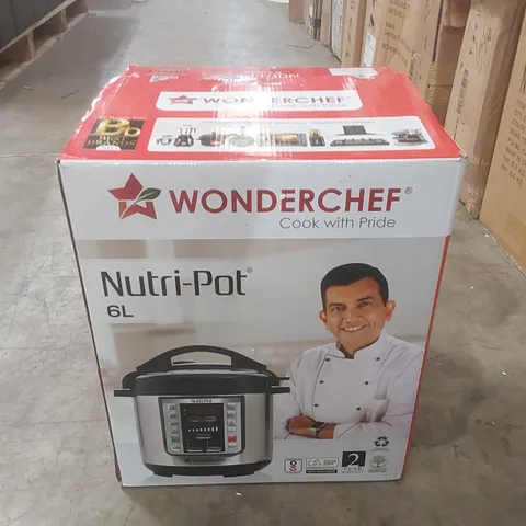 BOXED WONDERCHEF NUTRI-POT 6L PRESSURE COOKER