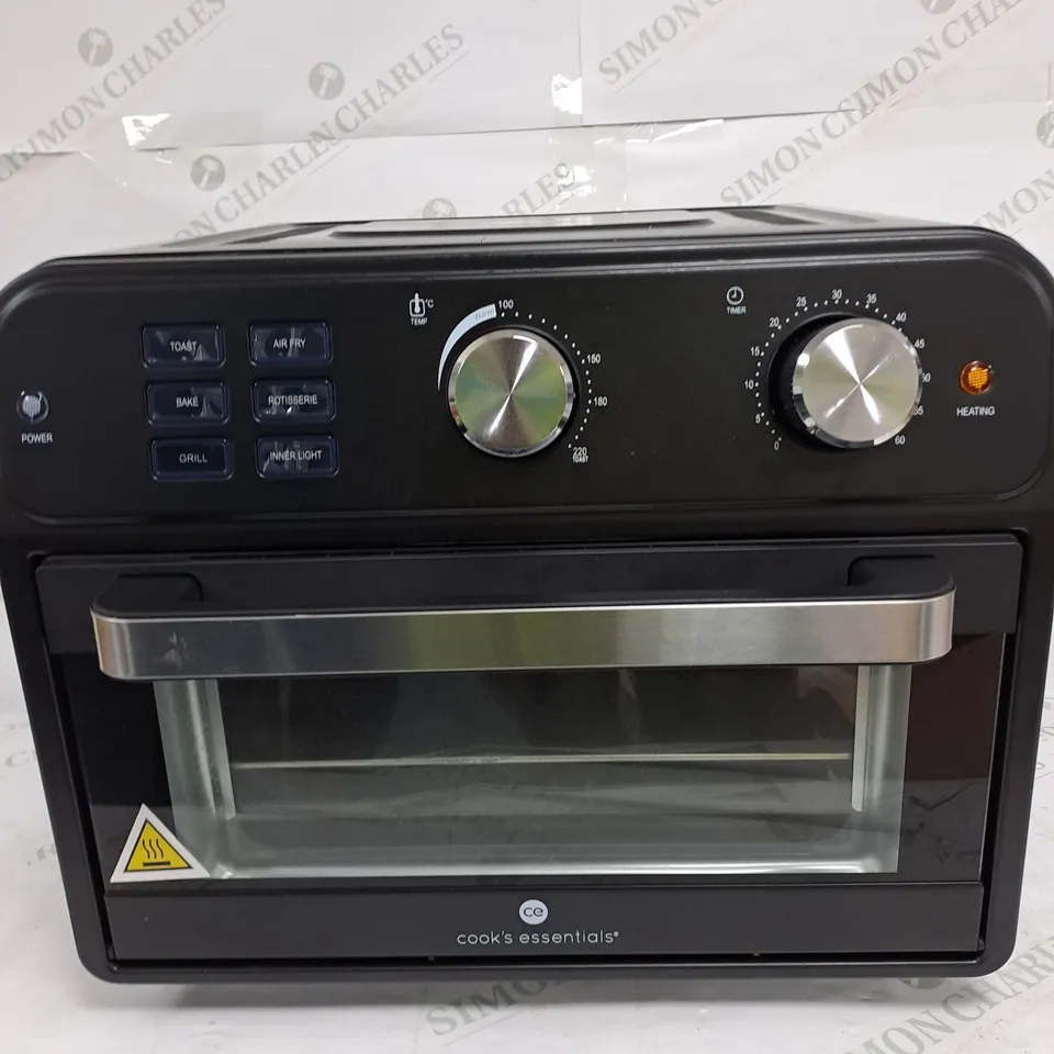BOXED COOK'S ESSENTIAL 21-LITRE AIRFRYER OVEN IN BLACK