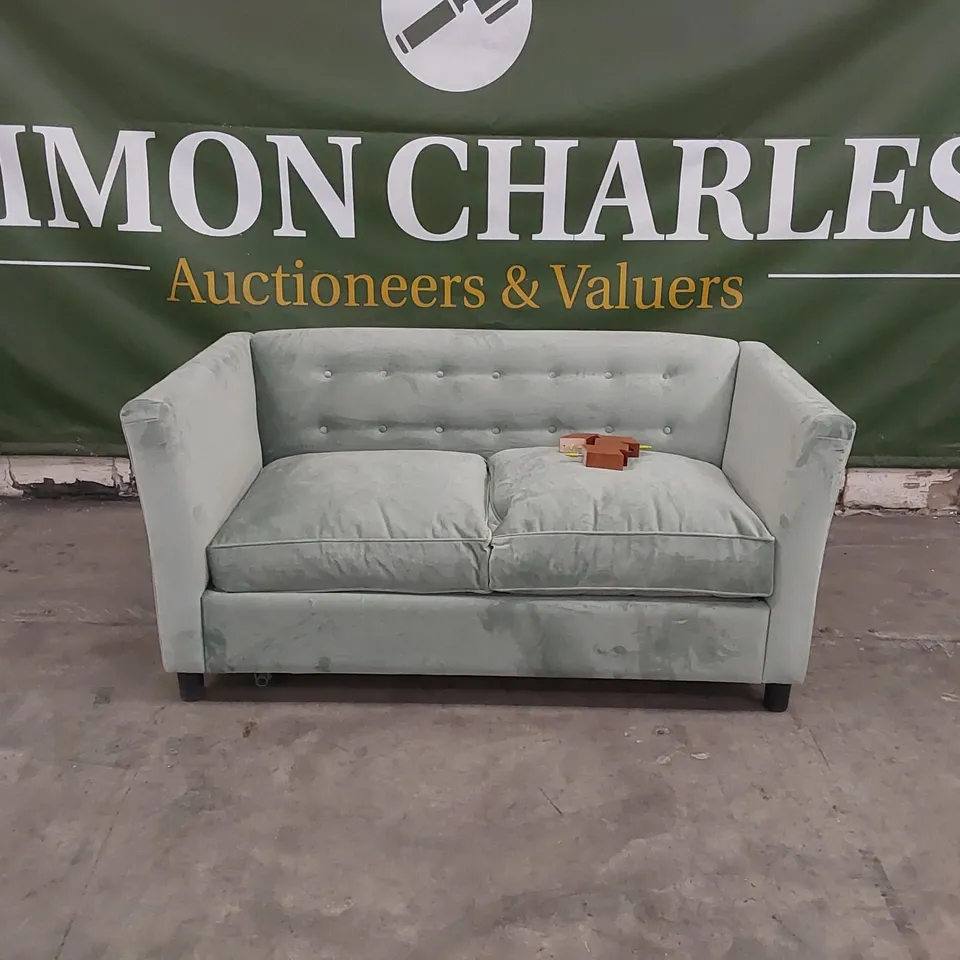 QUALITY DESIGNER 3 SEATER VELVET SOFA BED