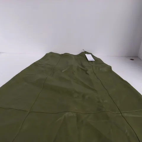 FOLD OLIVE SKIRT – UK 12 (US 8)