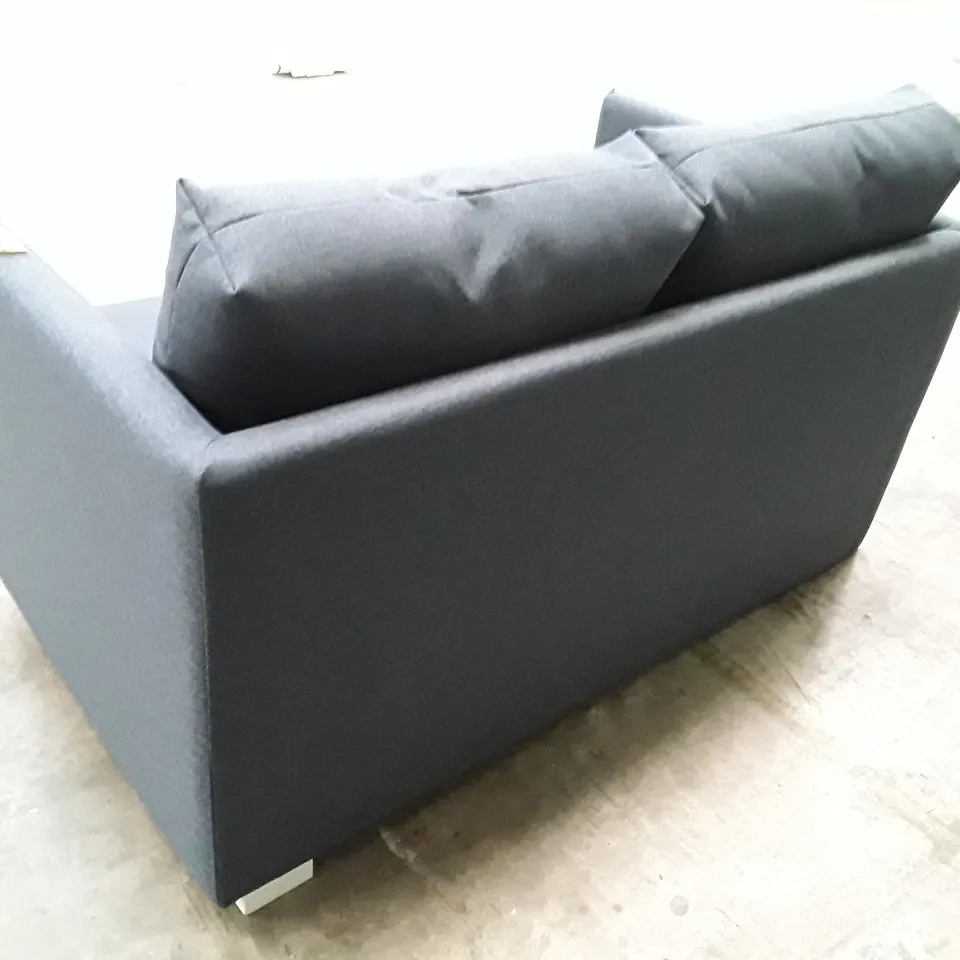 QUALITY DESIGNER HOLLANDER MADE BY ORDER SOFA BED - BLUE FABRIC