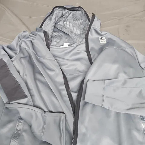NIKE GREY ZIP-FRONT JACKET – UK XL