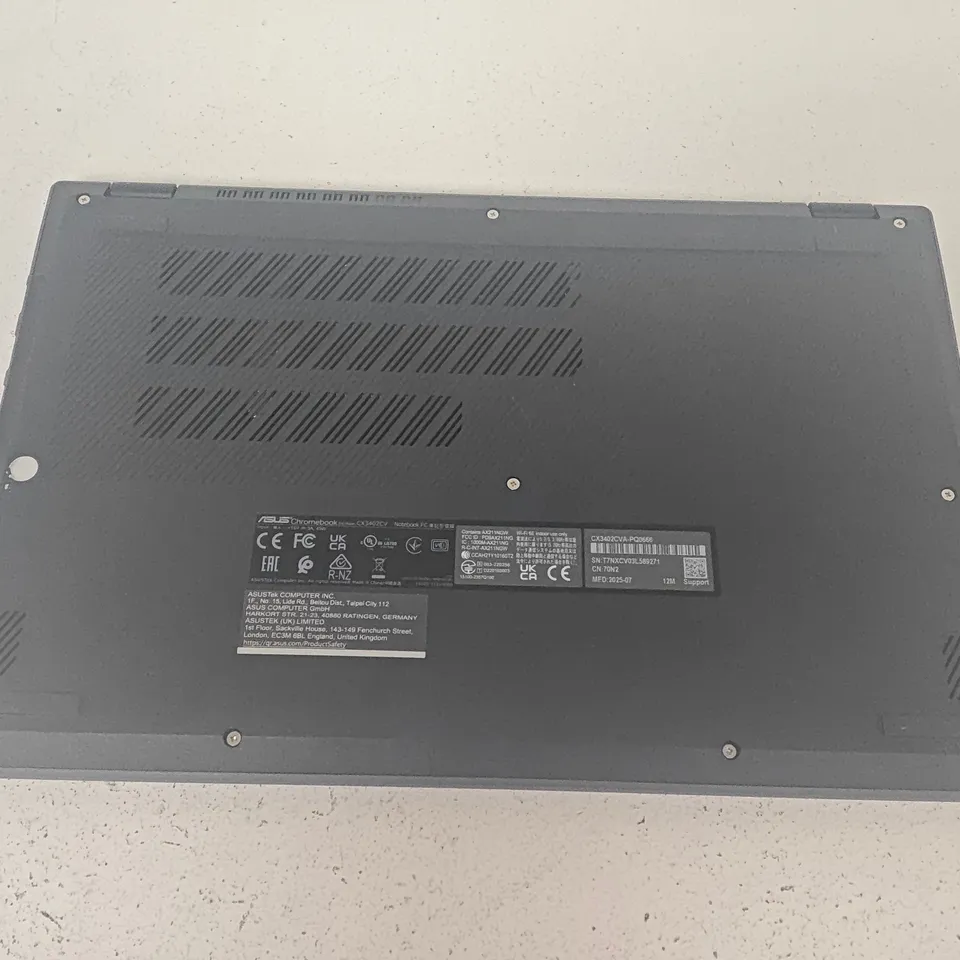 UNBOXED ASUS CHROMEBOOK NOTEBOOK PC IN SILVER - CX3402CV