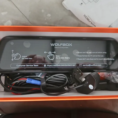 WOLFBOX IN-CAR DASH CAM WITH REAR-VIEW MIRROR β BOXED