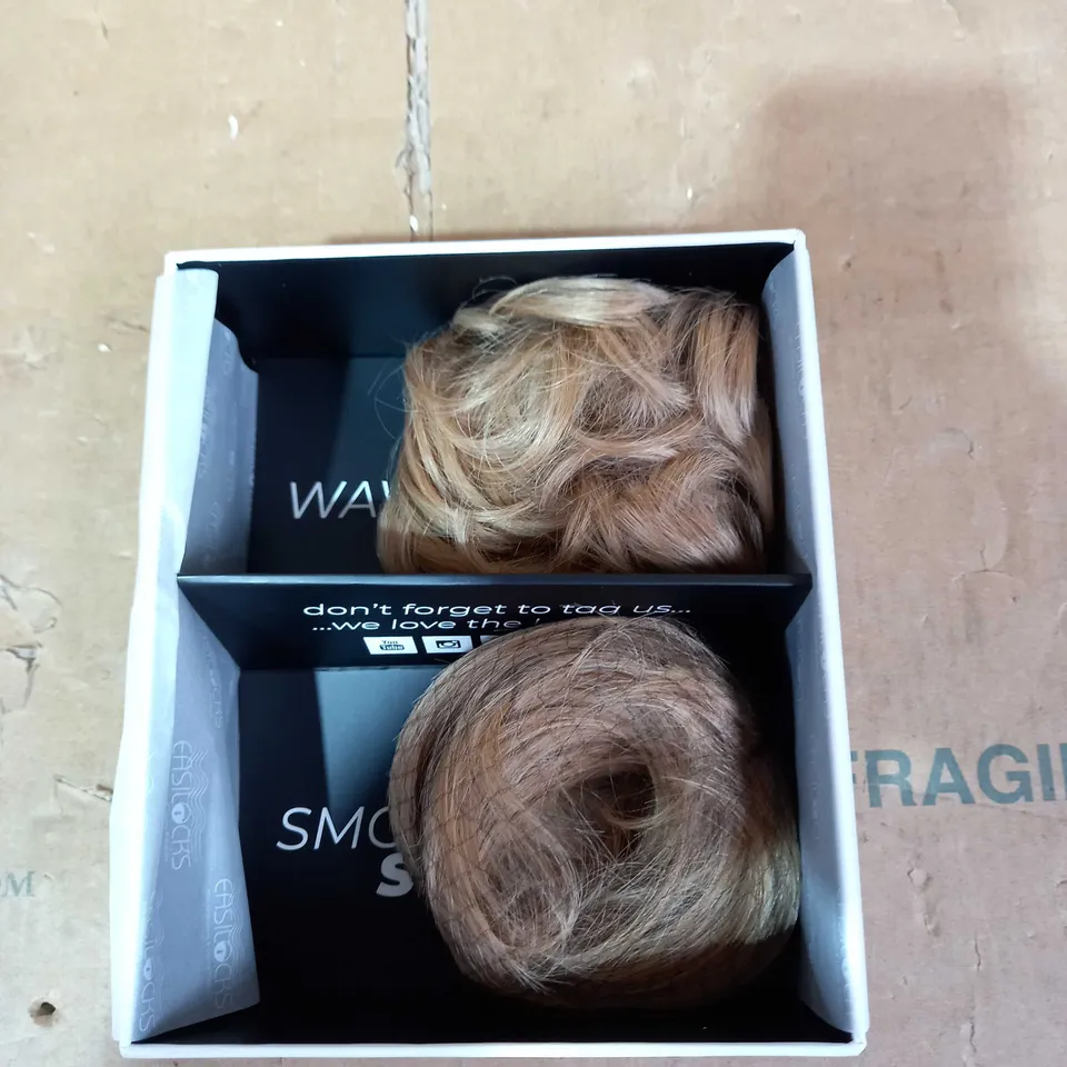 EASILOCKS SET OF 2 SCRUNCHIES SAND AND VANILLA