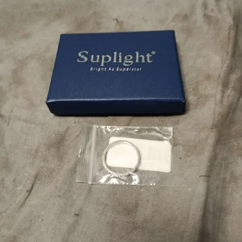 SUPLIGHT BRIGHT AS A SUPERSTAR RING IN BOX. 925 STERLING GIRLS SIZE 11